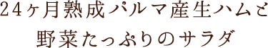 野菜たっぷりのサラダ